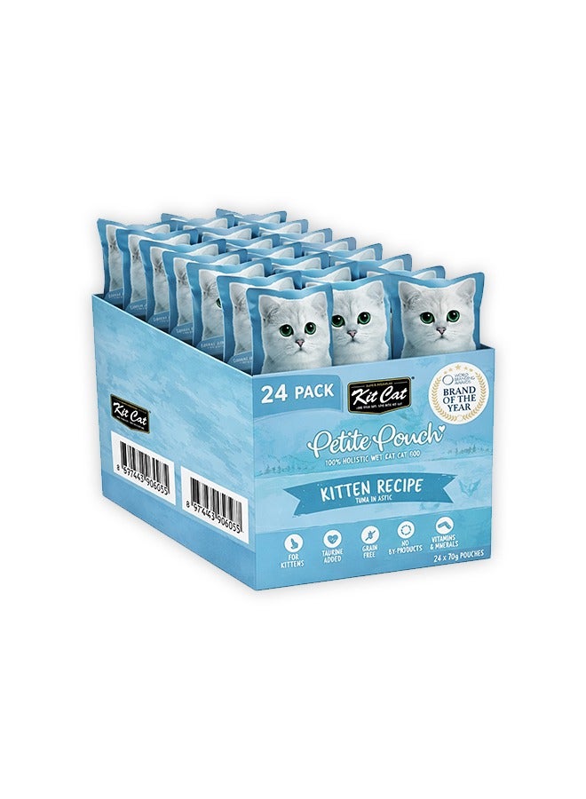 كيت كات طعام القطط الرطب بالتونة من بيتي باوتش كيتن - 70 غرام (عبوة من 24) - Image 1